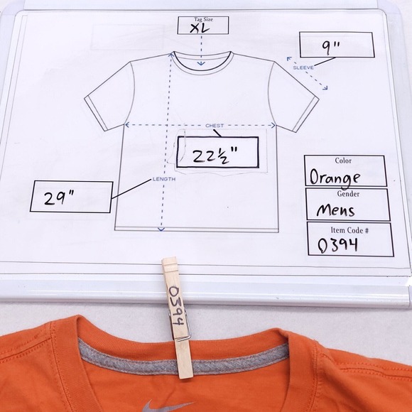 Nike Peyton Knows Casual Short Sleeve T Shirt Adult Mens Size Extra Large Orange - Picture 8 of 8